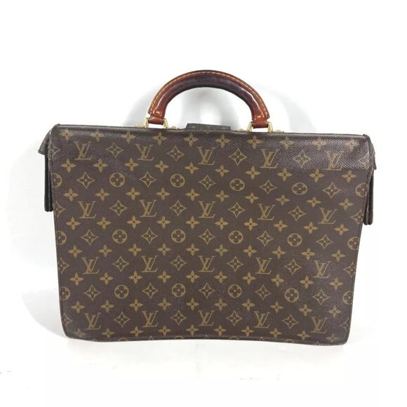 LOUIS VUITTON M53305 Monogram Serviette Fermoir Document bag Business bag - Picture 3 of 16